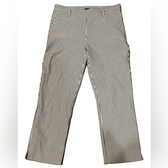 Hilary Radley Pants - 🍄Hilary Radley Pull-On Pin Stripe Cropped Pants Size Medium